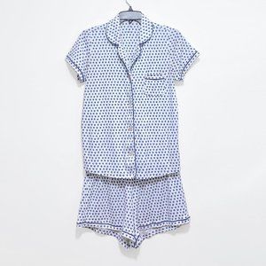 Roller Rabbit Blue Hearts Polo Pajama Set